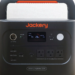 Black and orange Jackery Explorer 1000 portable power station with display panel and outlets