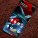 Google Pixel phone lying face-up showing Japanese setup screen, back and camera not visible